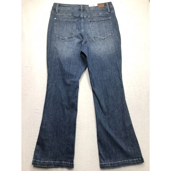 NWT JUDY BLUE Jean Women 16W (34x32) Tummy Control Slim Boot Stretch Vent Cuff - Picture 2 of 16